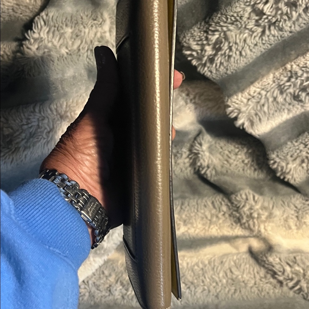 Luxury Celine Long Taupe Leather Wallet - Picture 13 of 16